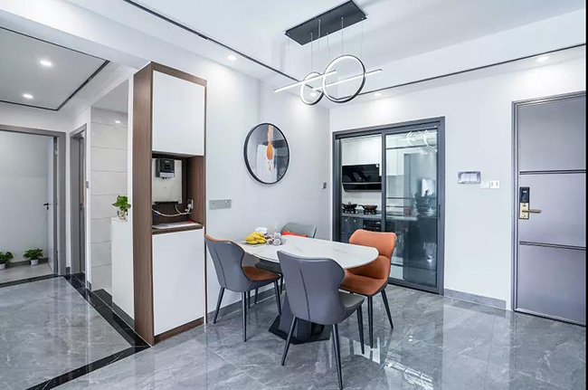 100㎡三居室，打造現代風生活的高雅與舒適